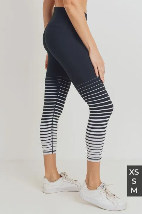 Zebra High Waist Capri Leggings